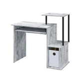 Lyphre Antique White & Black Finish Desk Model 92762 By ACME Furniture